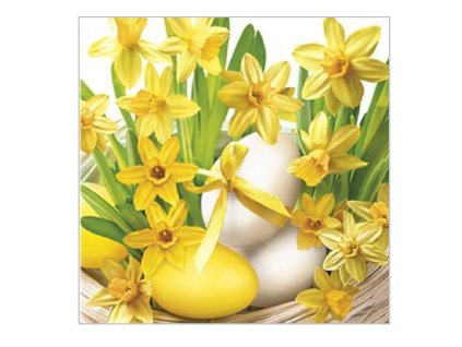 Servítky Narcisy s vajíčkami