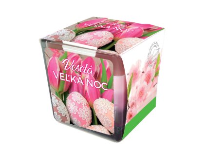 Darčeková sviečka 3kolóra veselá VEĽKÁ NOC