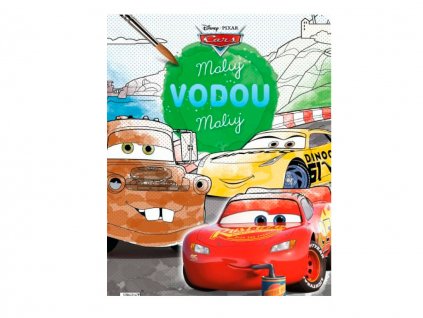 Vymaľovanky vodové Disney - maľuj vodou - Cars