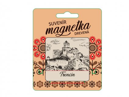 Magnetka drevená TRENČÍN