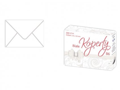 Obálky papierové biele - typ B6