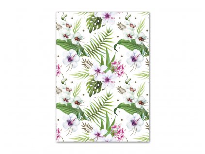 Baliaci papier Kvety a listy