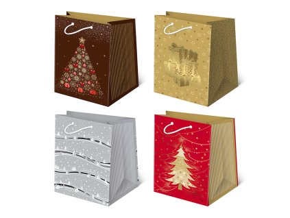 Vianočná darčeková taška Grafika - veľkosť F18Z