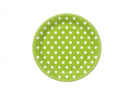 Malé tanieriky - 8ks - Zelené a biele bodky