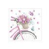 13665 servitky bicykel a kvety