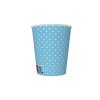 Poháriky 250ml - 8ks - Modré s bodkami