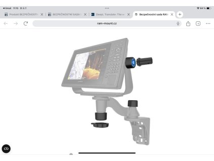 BEZPEČNOSTNÍ SADA RAM® Pin-Lock™ PRO JEDNODUCHÁ OTOČNÁ RAMENA A DRŽÁKY KARDANŮ