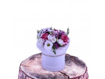 Flowerbox z Růží a Lisianthusu