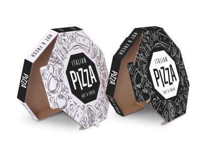 Pizza krabice oktagon Italian 32,5 cm - 200 ks
