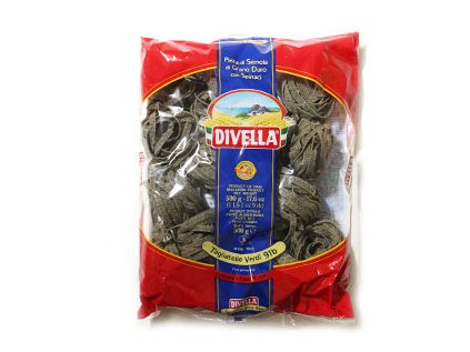 Těstoviny Tagliatelle špenátové Divella - 1 kg