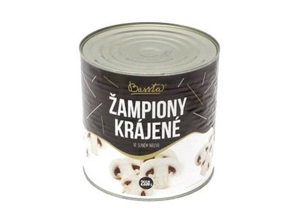 Žampiony krájené Bassta - 2650 ml