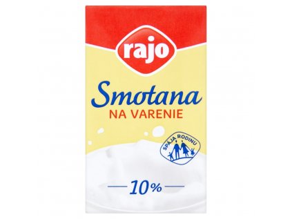 Smetana na vaření 10% 250ml Rajo