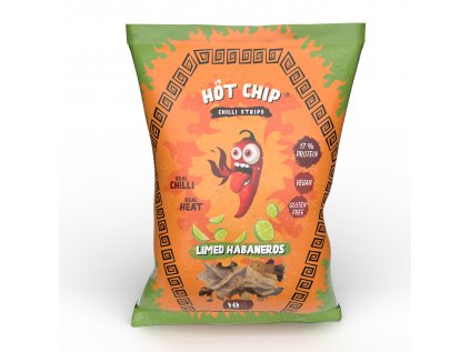 Hot Chip Strips Limed Habaneros 80 g - 20 ks