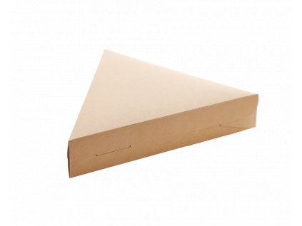 Papírový box kraft na pizzu 220x200x40 mm - 100 ks