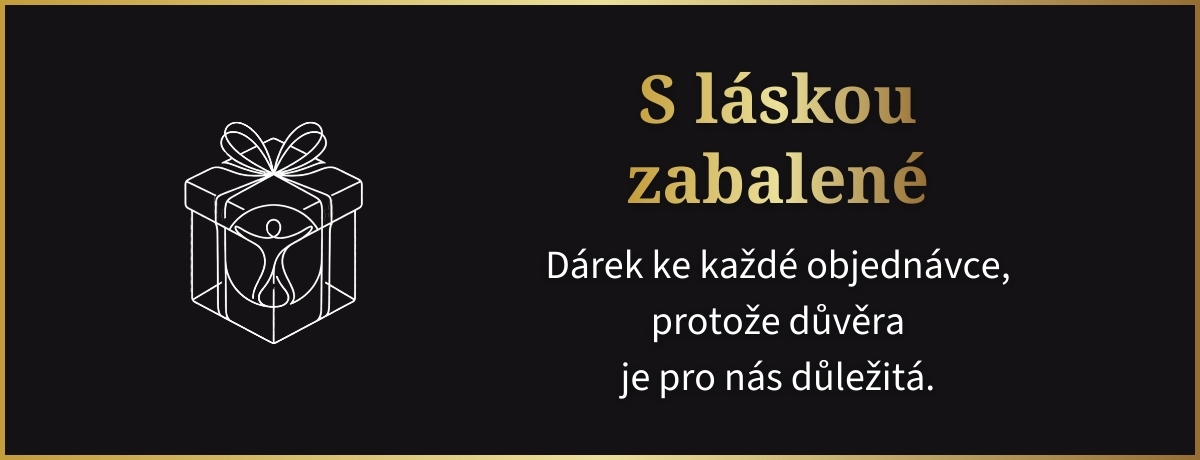 S láskou zabalené Dárek ke každé objednávce, protože důvěra je pro nás důležitá.
