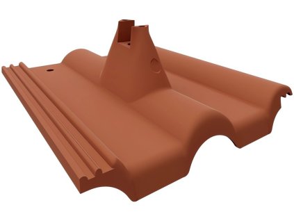 Akusolar střešní taška KM Beta (Bramac) s konzolou, cihlová RAL 8023