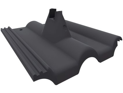 Akusolar střešní taška KM Beta (Bramac) s konzolou, černá RAL 9005