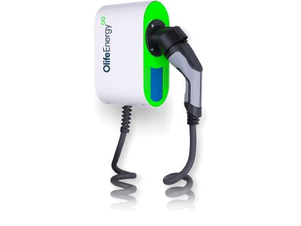OlifeEnergy WallBox PLUS, dobíjecí stanice s krouceným kabelem, 22kW