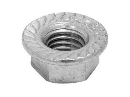 Přírubové matice M12 s ozubením DIN 6923 - A2 nerez, 200ks