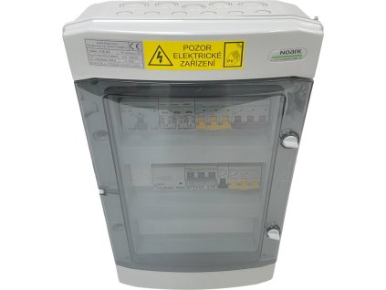 Elektrický rozvaděč FV3AC40CS25WMB. 3-fázový, AC, 10KW, manuální přepínač sítě a zálohy, wallbox příprava