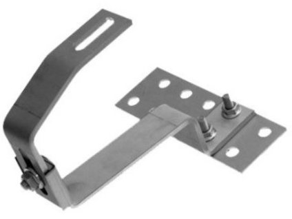 Nerezový nastavitelný univerzální střešní hák tl. 5 mm, délka středu 140mm - A2