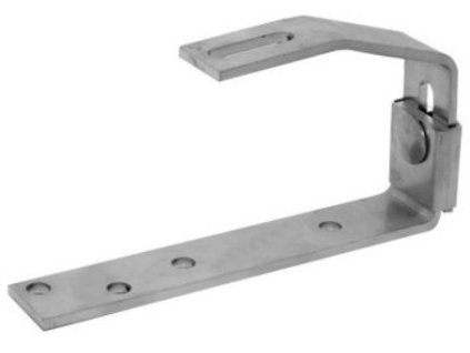 Nerezový hák (výškově nastavitelný) - eternitové, šindelové a plechové střechy - A2