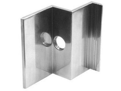 Hliníkový krajní úchyt panelu tvar Z, 41mm