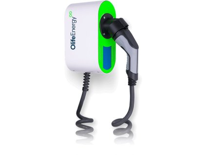 OlifeEnergy WallBox CLOUD, dobíjecí stanice s krouceným kabelem, 22kW