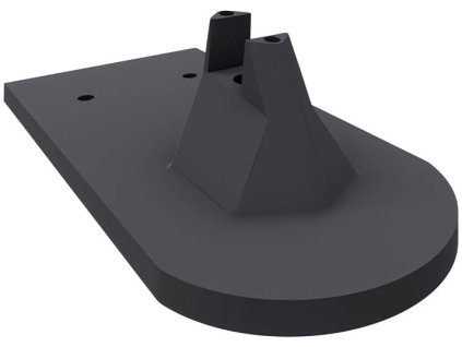 Akusolar střešní taška bobrovka s konzolou, černá RAL 9005