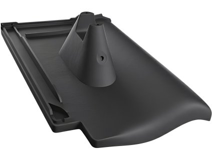Akusolar střešní taška Tondach (Samba/Sensaton 11) s konzolou, černá RAL 9005