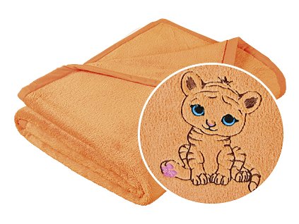 Přikrývka Korall micro s výšivkou