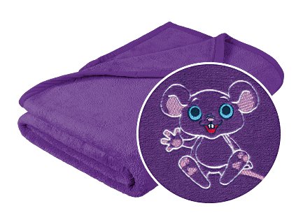 Přikrývka Korall micro s výšivkou