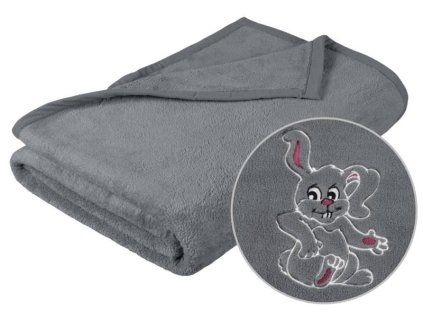 Přikrývka Korall micro s výšivkou