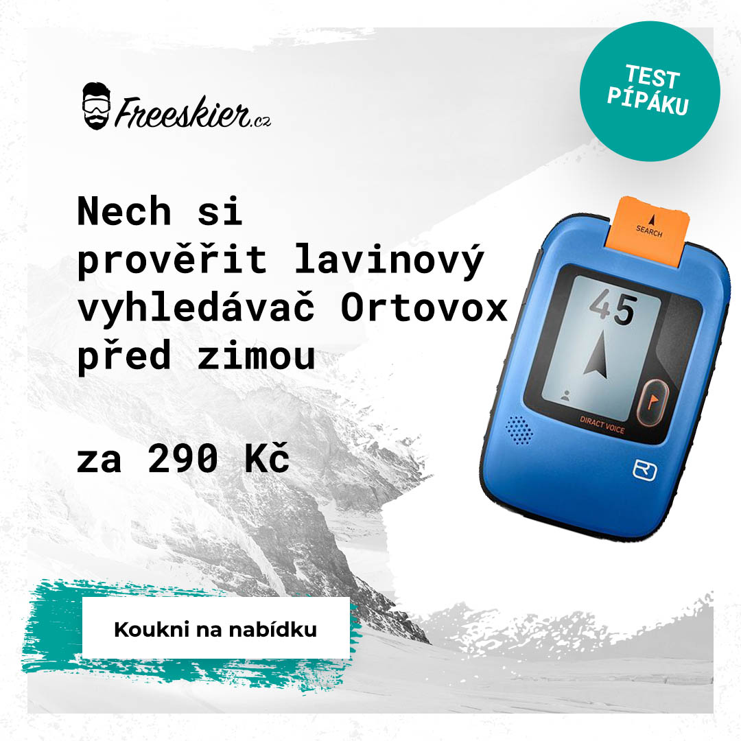 Převěření lavinového vyhledávače Ortovox