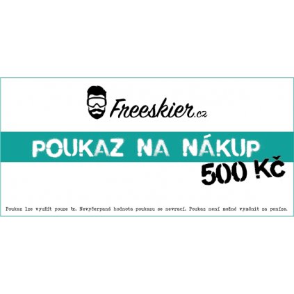 2017 18 Freeskier poukaz na nákup 500Kč