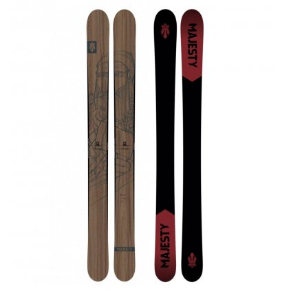 majesty lumberjack wooden skis