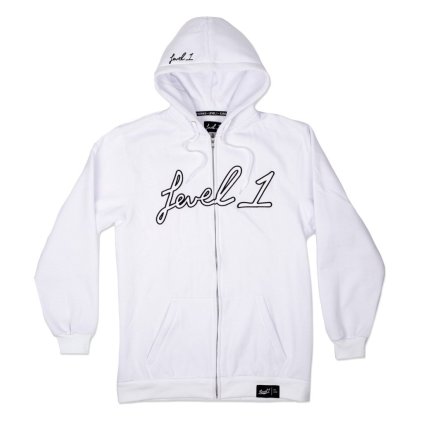 Level1 MileHi4 Zip Hoodie White 1024x1024