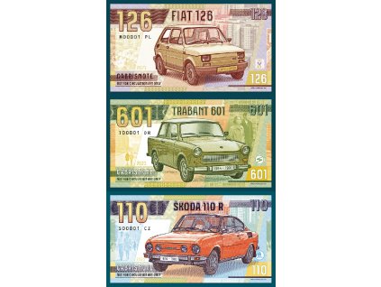 Sada Fiat 126,Trabant 601,Škoda 110 R