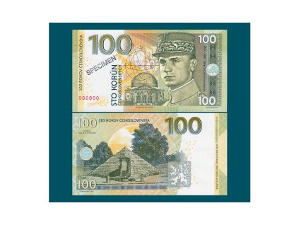 100 korún M. R. Stefanik typ Ivanka