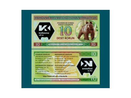 10 korún knižnica MFF UK