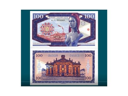100 francs / mark Saarland