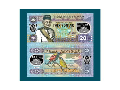 20 dollars Sarawak typ A