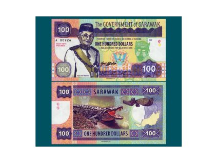 100 dollars Sarawak typ A