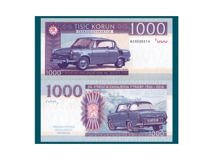 1000 korún Československých / Škoda 1000 MBX
