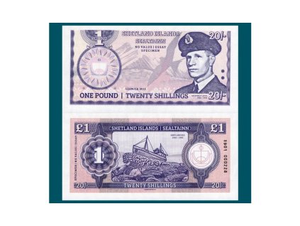 1 pound / 20 shillings Shetland Islands