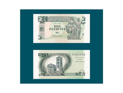 2 pessetas Andorra
