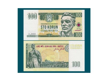 100 korún Československých / Július Fučík