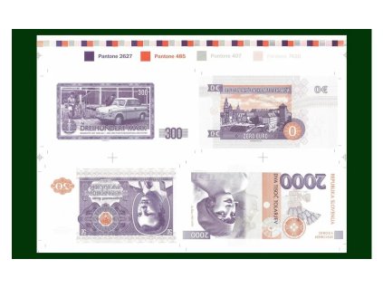 ARCH 0 Eur/300 Mark/2000 Tolar/50 Rubles 2016