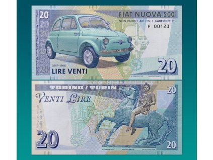 20 lire 2025 Fiat 500