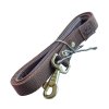 Vodítko hnědé s koženou rukojetí 2